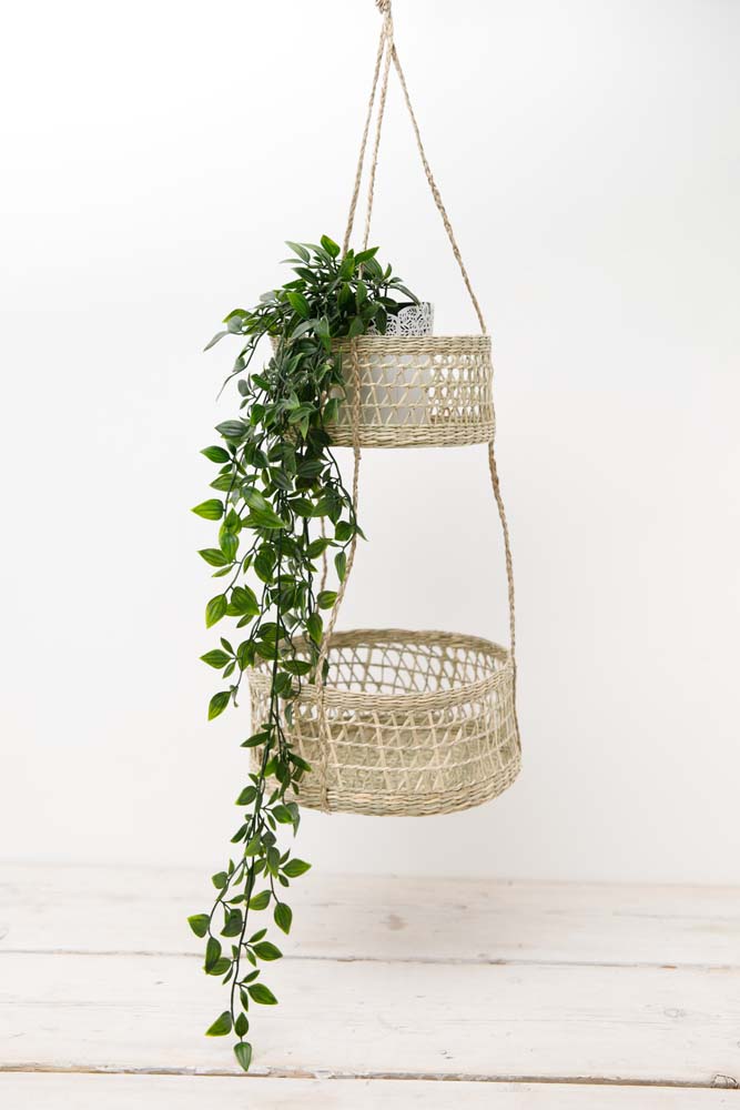 Plantenhanger - Seagrass , Zeegras - 2-laags - Duurzaam - Natural Elements | Eco Kitchen