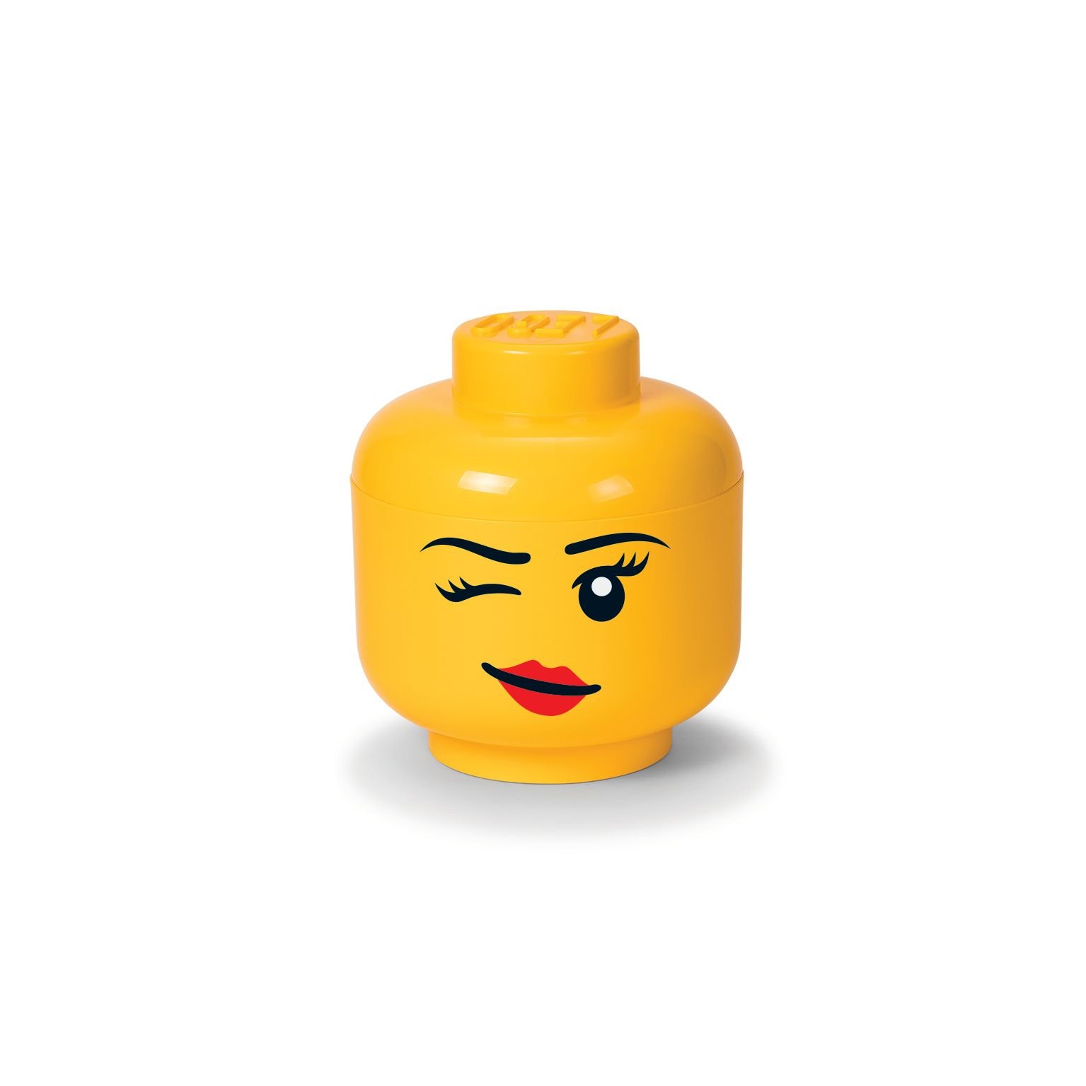 Opbergbox Iconic Hoofd Whinky 24 cm, Geel - LEGO