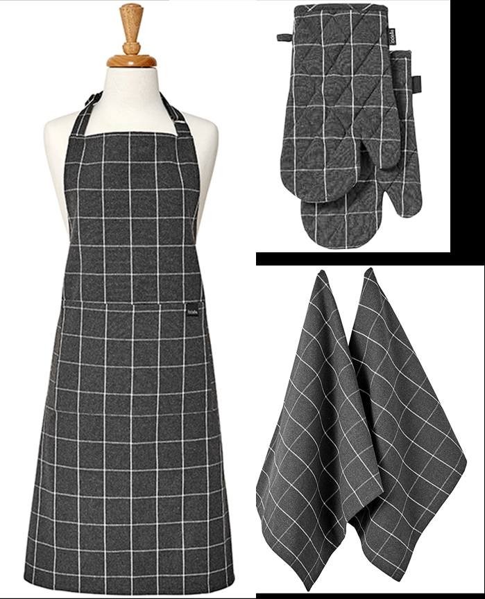 Ovenwant, Set van 2, Donkergrijs – Ladelle | Eco Check