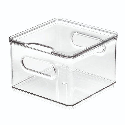 Koelkast Organizer met Deksel, 15.1 x 15.2 x 10.7 cm, Kunststof - iDesign | The Home Edit