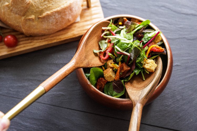 Saladecouvert, Acacia Hout, Goud, 31 cm - Artesà