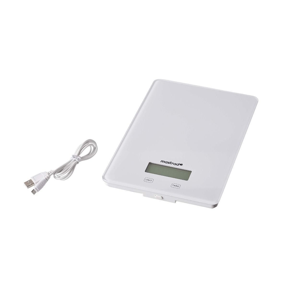 Keukenweegschaal, Oplaadbaar, 15 kg, Wit - Mastrad