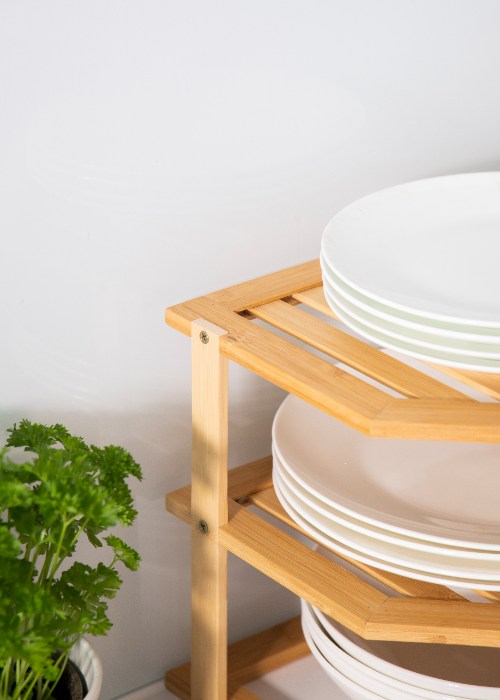 Keukenkast Organiser, Hoek, 3 Treden, Bamboe - Copco