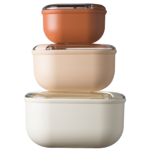 Lunchbox,  Set van 3, Sunrise, Vierkant - Omada | Pull Box