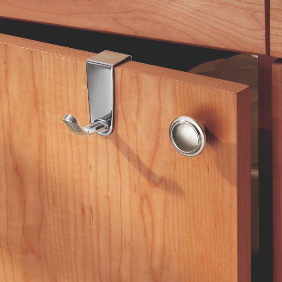 Deurhaak, 14 x 5 x 18 cm, RVS, Zilver - iDesign | Axis