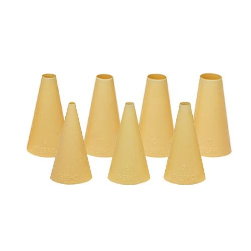 Kunststof spuitmondje rond / glad - 0.9cm