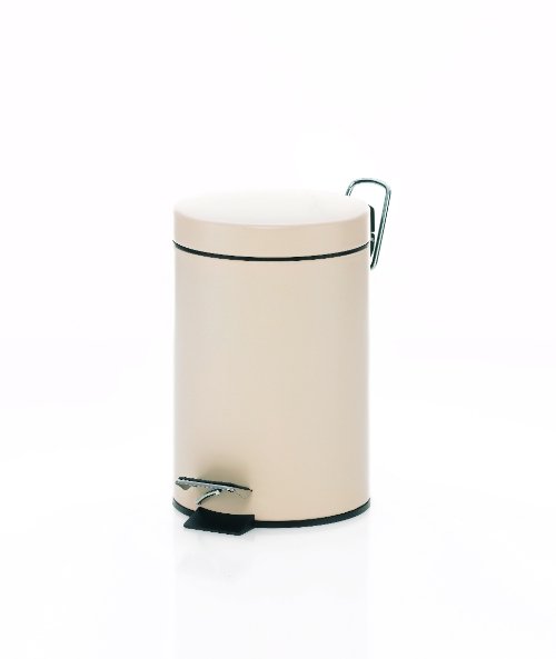 Monaco Pedaal Afvalemmer  - 3 liter - Créme - Kela