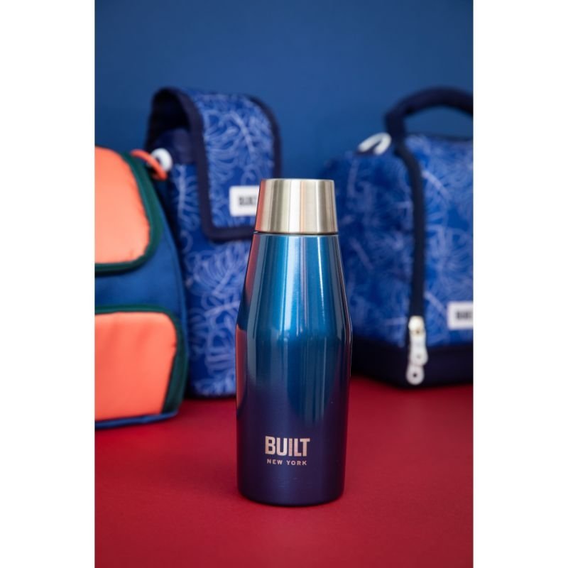 Mini Dubbelwandige Apex Fles, 0.33 L, Nachtblauw - BUILT New York | Perfect Seal 
