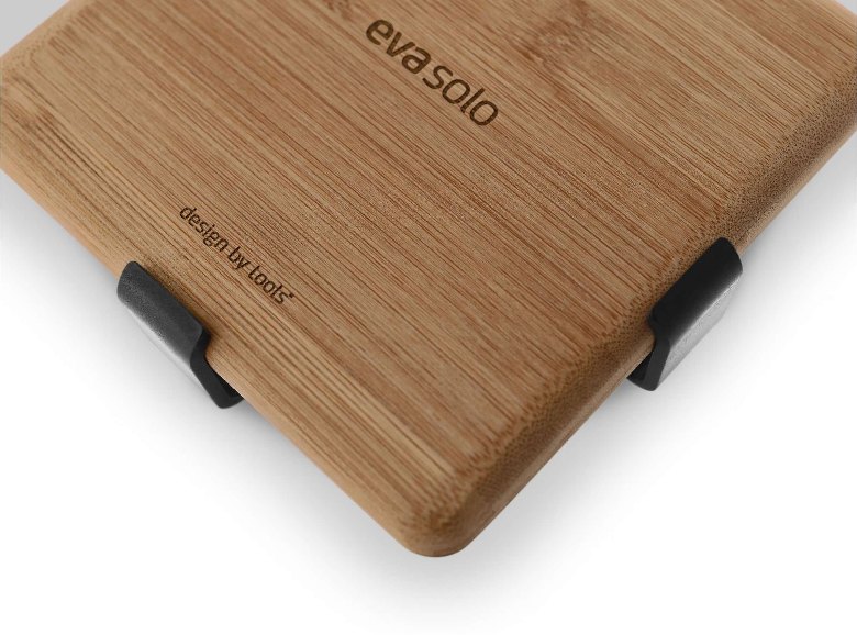 Servethouder, Zwart, Bruin, Kunststof, Bamboe, 19 x 19 x 5 cm - Eva Solo | Nordic Kitchen