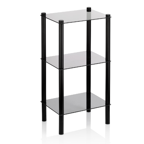 Kast, 76.5 cm, Laag, Metaal, Zwart - Kela | Lars