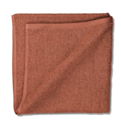 Badhanddoek, 70 x 140 cm, Katoen, Terrabruin - Kela | Ladessa