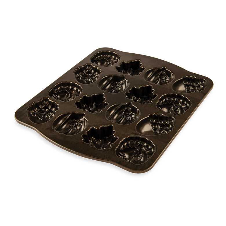 Bakvorm "Autumn Cakelet" - Nordic Ware | Fall Harvest Bronze