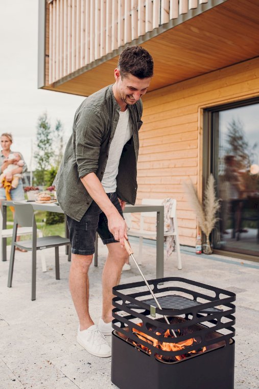 Blow Poker, RVS/Eikenhout - Höfats