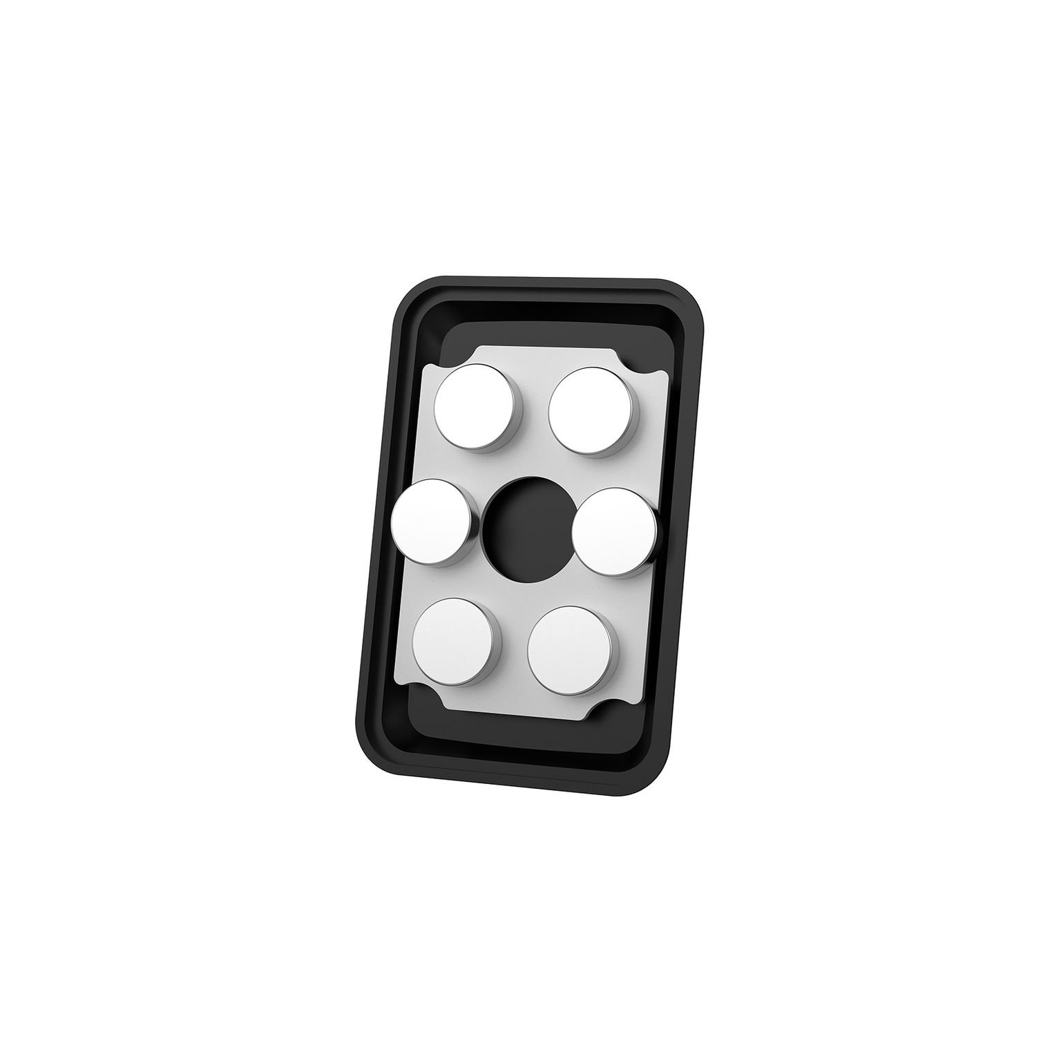 Ghost Vent XL Magnetische Smartphonehouder, Zwart - Kunststof - Celly