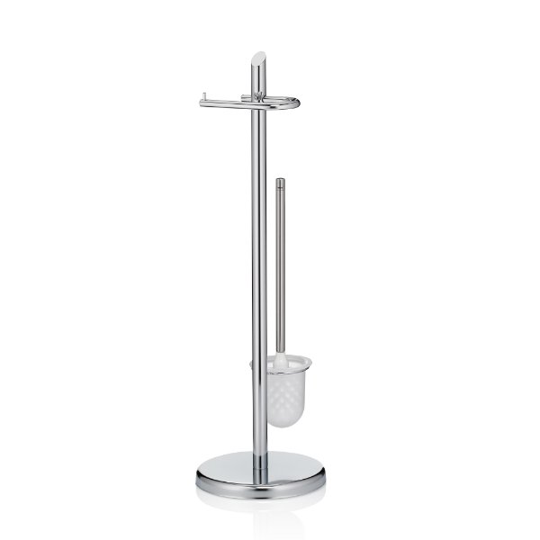 Toiletrol en wc-borstel houder, Zilver - Kela |Ken
