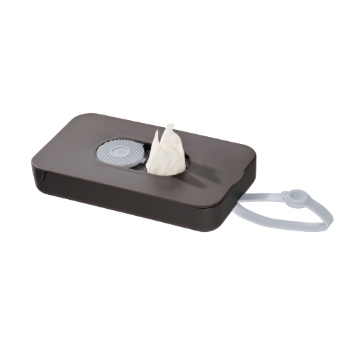 Clutch voor Vochtige Doekjes, Kunststof, Zwart/Grijs - iDesign | iD Clean