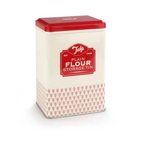Bewaarblik Flour, 1950's, Rood/Créme - Tala