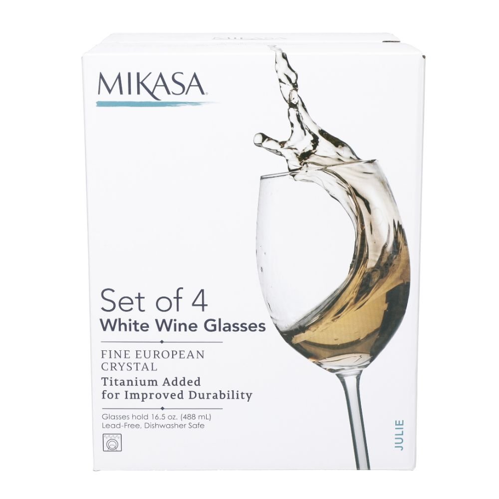 Witte Wijnglazenset, 4 stuks, 468 ml - Mikasa | Julie  