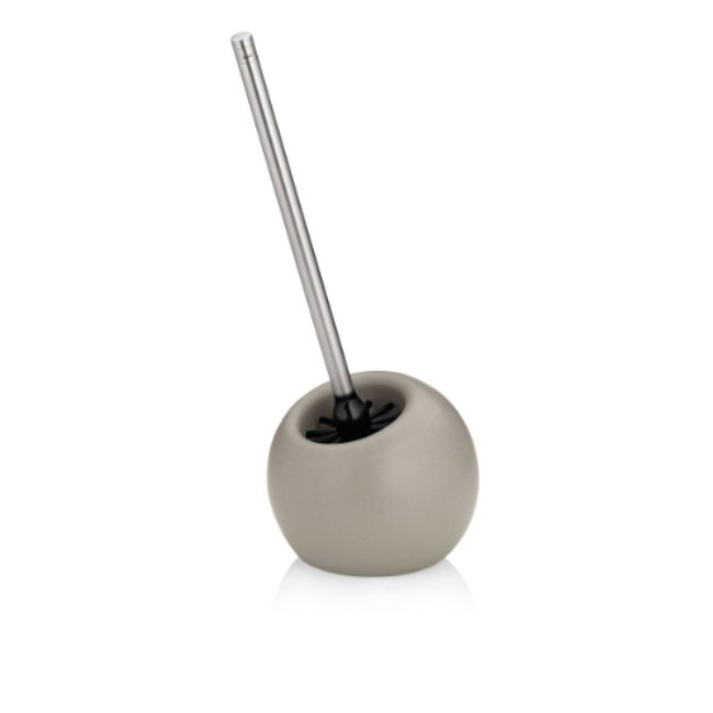 WC-borstel Houder, Keramiek, Zilvergrijs - Kela | Mara