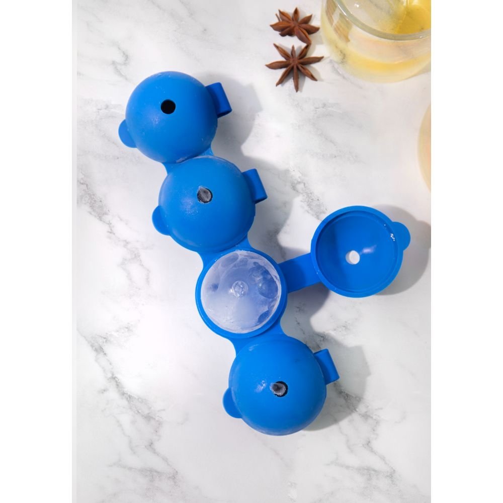 Siliconen Ronde Ijsblok mal, Blauw - Colourworks