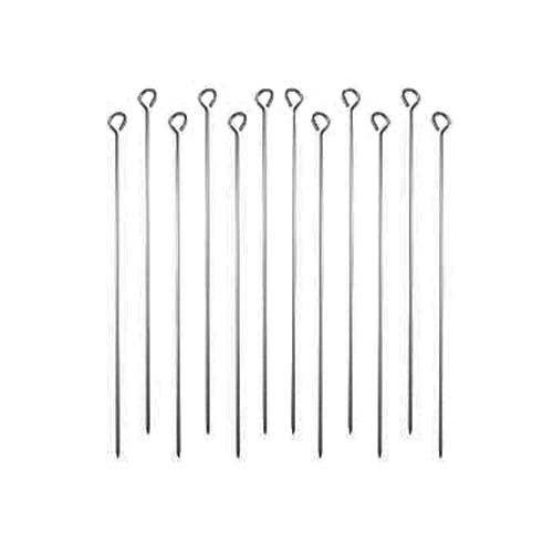 RVS satépen / vleesspies, 25cm - 12 stuks - eppicotispai
