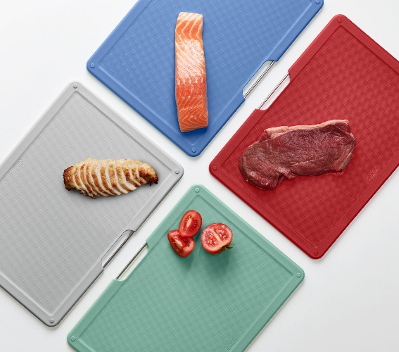 Coast Snijplanken, Set van 4 Stuks, Groot, Zilver - Joseph Joseph | Folio