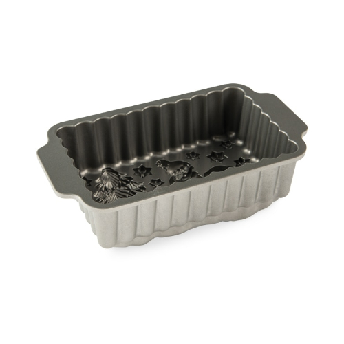 Bakvorm "Winter Wonderland Loaf Pan" - Nordic Ware | Sparkling Silver Holiday
