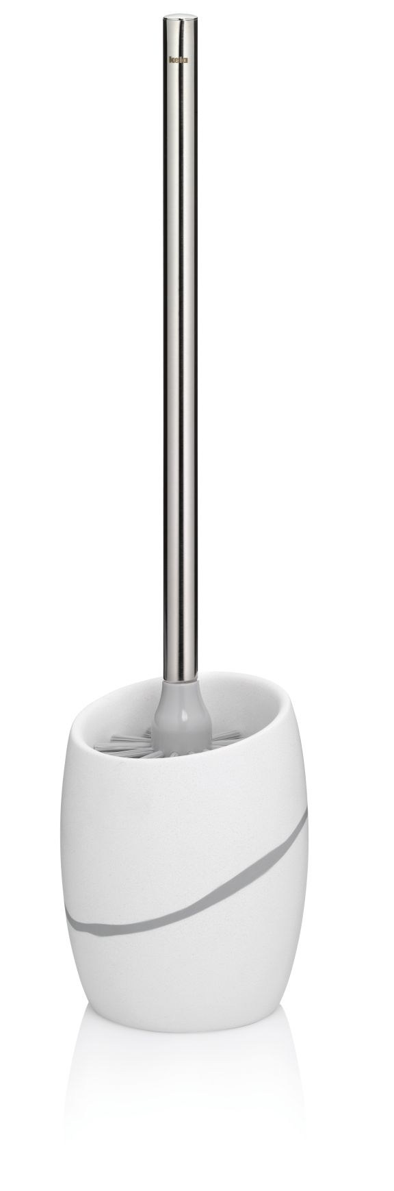 WC-borstel houder, Polyresin, Wit - Kela | Talus