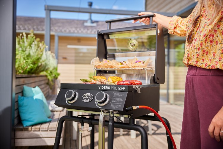 Gasbarbecue G2-P, 30 mbar, Mat Zwart - Rösle |  Videro Pro