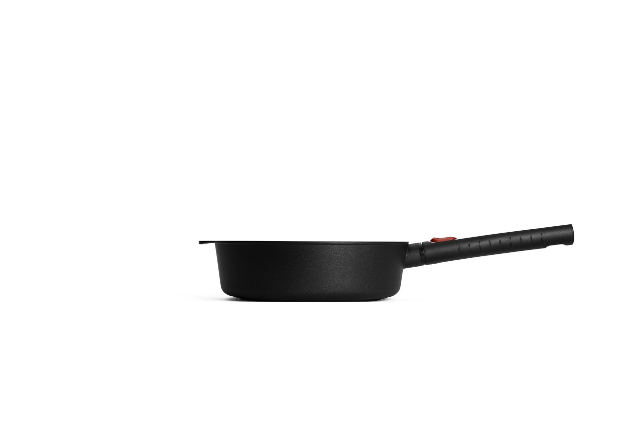 Hapjespan. Ø 24 cm, 2.5 L, Gerecycled Aluminium, QXR Non Stick, Inductie - Woll | EcoLogic QXR
