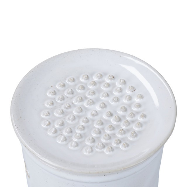 KitchenCraft Idilica Stoneware 10cm Garlic Store and Grater, Sleeved