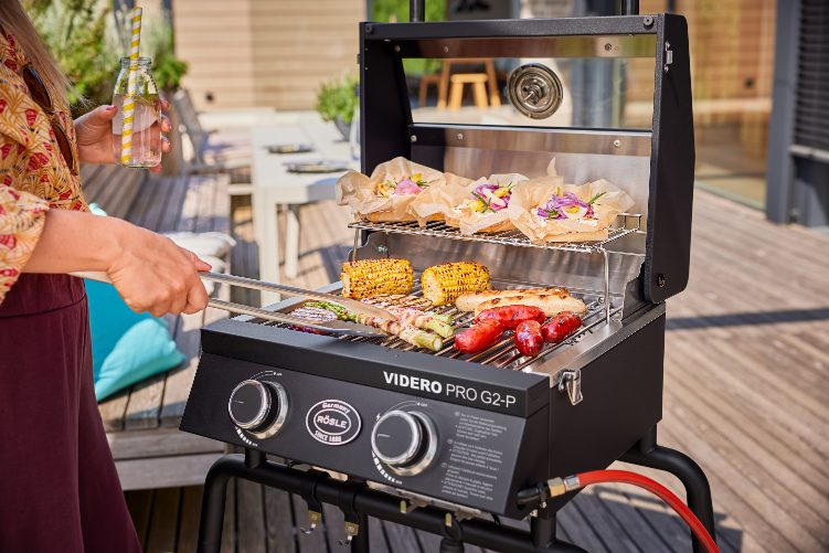 Gasbarbecue G2-P, 30 mbar, Mat Zwart - Rösle |  Videro Pro