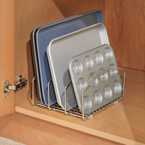 Keukenkast Organizer, 25.4 x 21.6 x 14.2 cm, RVS, Zilver - iDesign | Classico