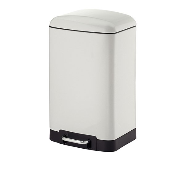 Afvalemmer RVS Wit, 12 L - Kela | Davino