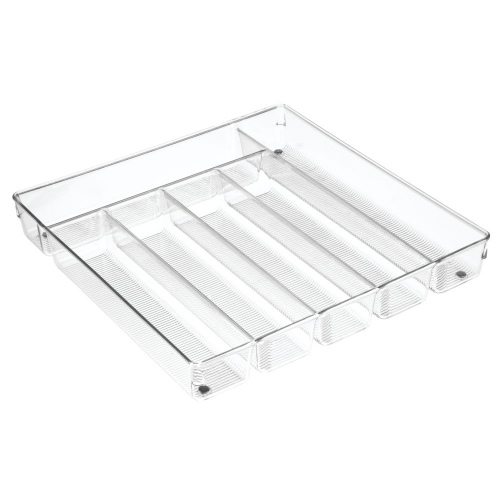 Lade Organizer, 6 Vakken, 34.8 x 34.3 x 5.1 cm, Kunststof, Transparant - iDesign | Linus