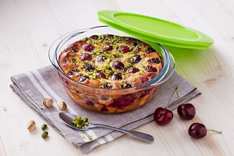 Cook & Store Ronde Ovenschaal Met Deksel - Set van 3 Stuks - Glas - Pyrex