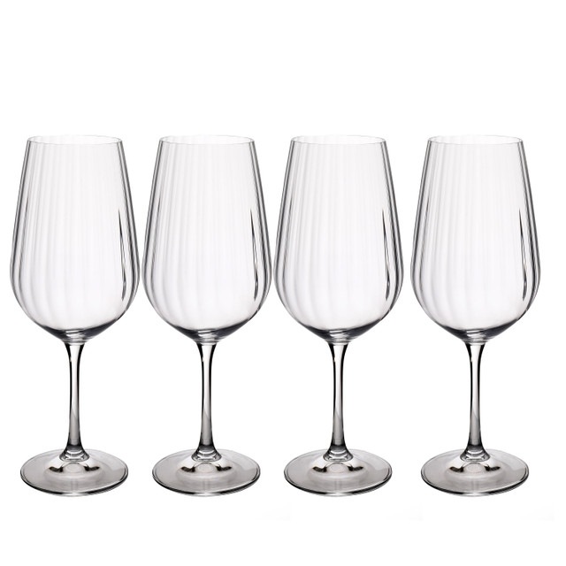 Mikasa Treviso 4pc Red Wine Glasses, 600ml, Gift boxed