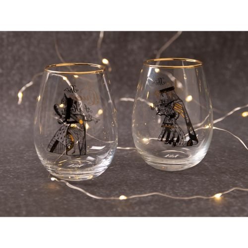 His & Hers Glazen, Set van 2 Stuks, 0.59 L - V&A | Alice in Wonderland