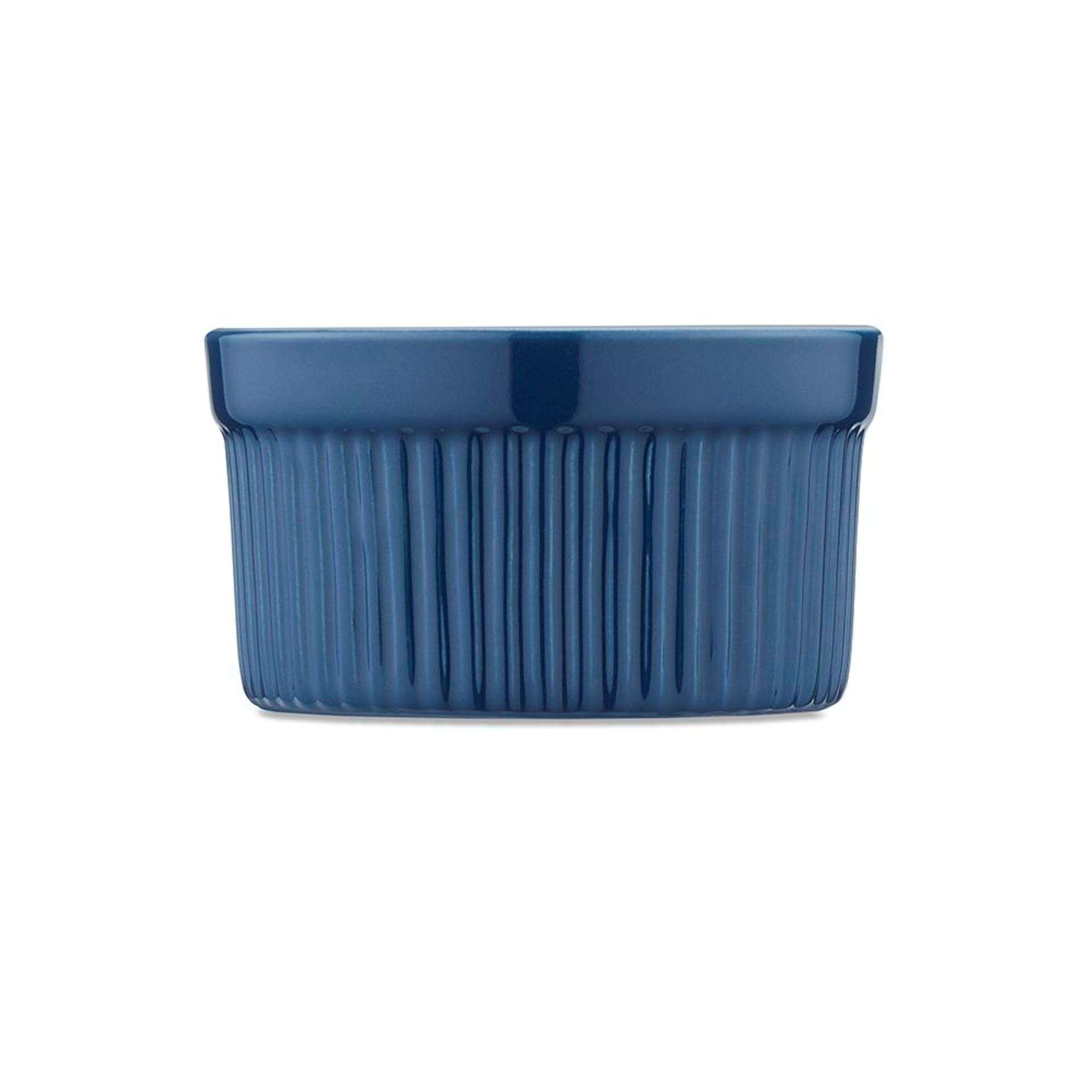 Ramekin, Ovenschaaltje, Set van 4 Stuks, ø 9 cm, Blauw, Keramiek - Barbary & Oak | Foundry