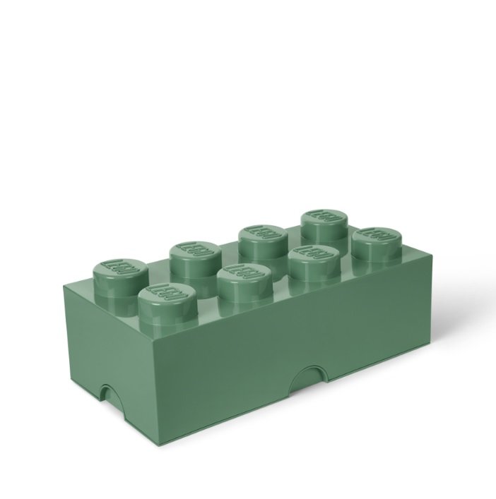 Opbergbox Brick 8, Zandgroen - LEGO