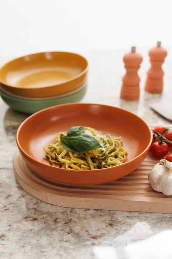 KitchenCraft Idilica Stoneware Coupe Bowl Set, Gift Boxed