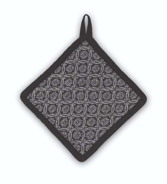 Pannenlap, Zwart/Wit Patroon - Kela | Gianna