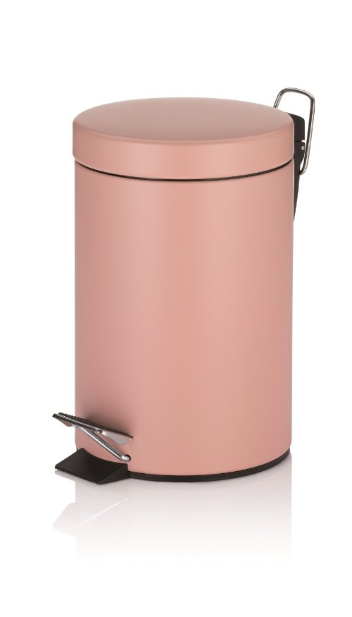 Monaco Pedaal Afvalemmer  - 3 liter - Roze - Kela
