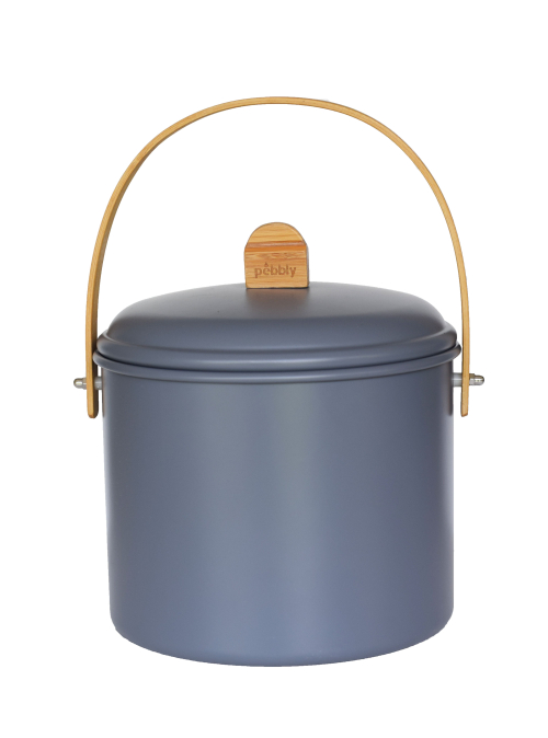 Compostemmer, 7 L, Ø22 cm, Donkerblauw - Pebbly