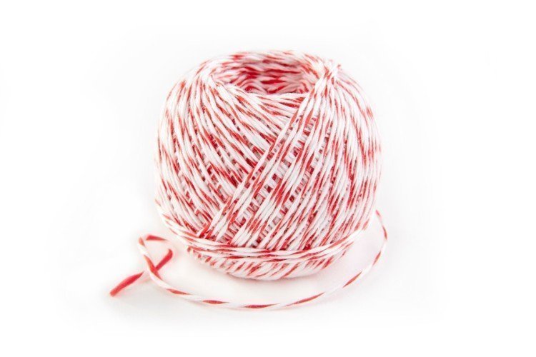 Keukentouw / Rolladetouw - 2 x 50 M - Rood / Wit - FILIO - Gefu