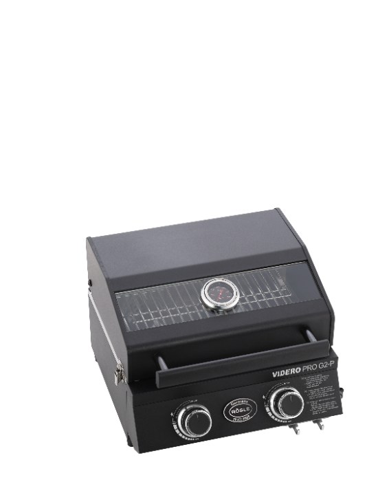 Gasbarbecue G2-P, 30 mbar, Mat Zwart - Rösle |  Videro Pro