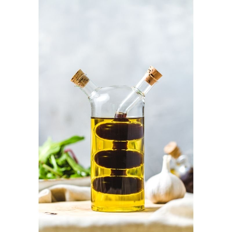 2 in 1 Olie -en Azijnflesje, 0.1 en 0.3 L, Glas - KitchenCraft | World of Flavours