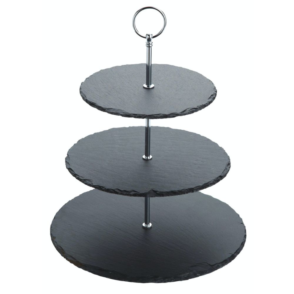 Etagère, 3 Lagen, Leisteen, 28.5 x 34.5 cm - Artesà