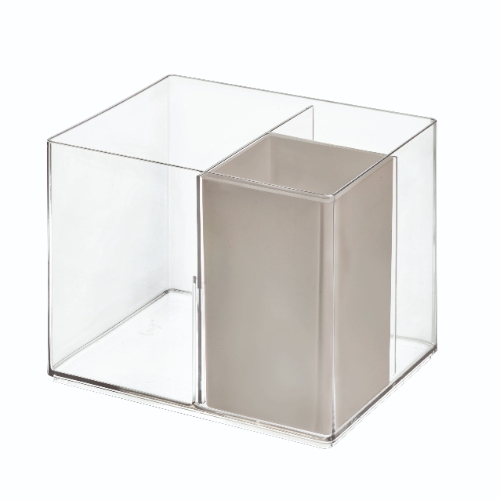 Haarverzorging Organiser, 18 x 13.5 x 13 cm, Kunststof, Transparant - iDesign | The Home Edit