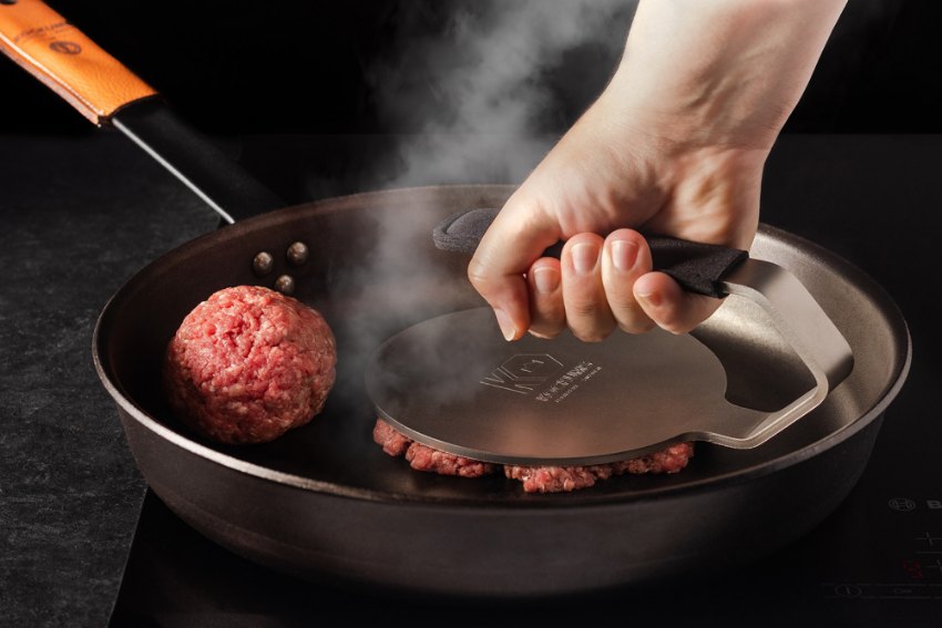 Braad -en Grillpers met Neopreen Hoes, Hamburgerpers - Kockums